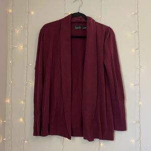 Burgundy Cardigan Size Medium